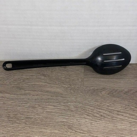 Ultratemp Slotted Serving Spoon Black Robinson Knife Company Vintage USA #2115-1 - Picture 2 of 3